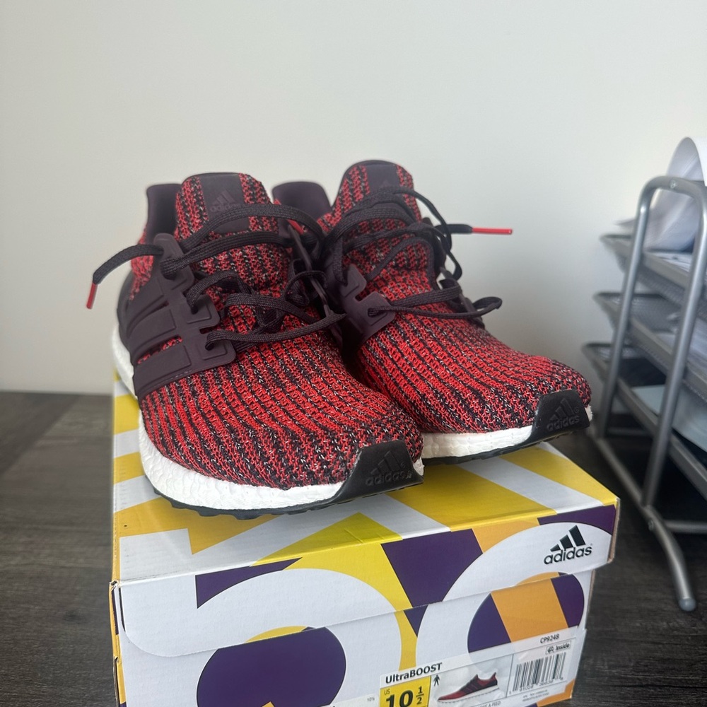 Red adidas ultraboost